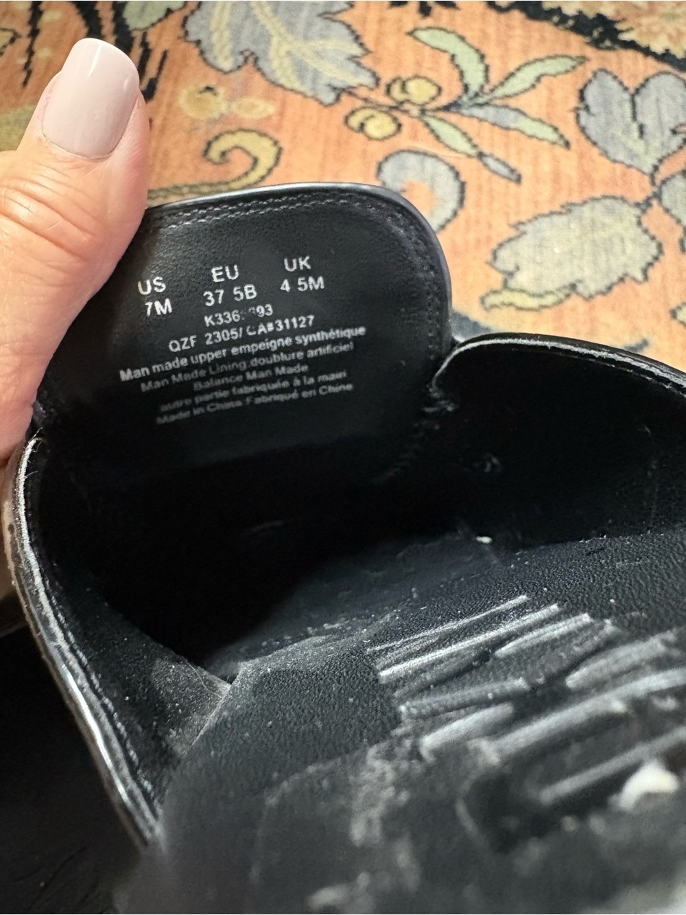 Dkny Black Patent Leather Slip-On Mule Clogs - Picture 4 of 5